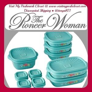 🦋 New Pioneer Woman 20-Piece Assorted Food Storage Set, Breezy Blossom